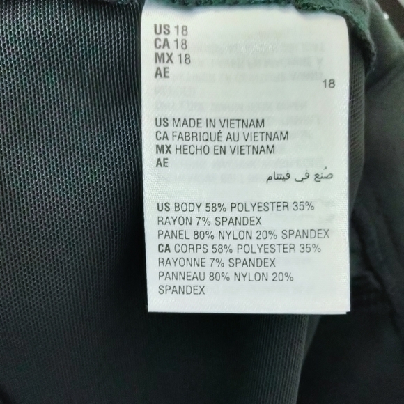 Charter Club Trouser Sz 18 Belt Tummy Slimming 866 - Picture 6 of 8